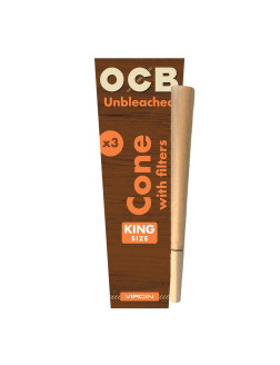 OCB Virgin Unbleached Cones King Size