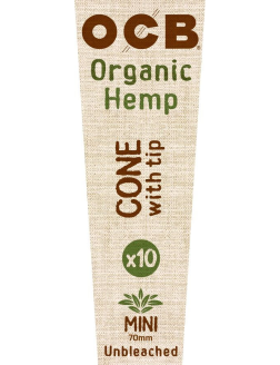 OCB Organic Cone mini (70mm)  10 packs