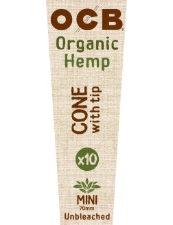 OCB Cone Organique mini (70mm)  10 packs
