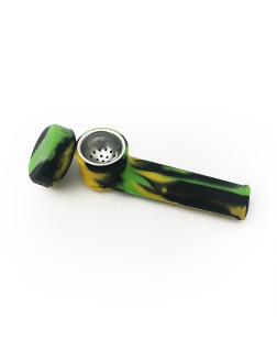 Silicone Hand Pipe with Lid 3.5"