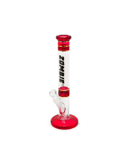 Zombie Bong tubulaire de 12" en borosilicate
