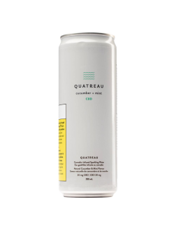 Quatreau Cucumber + Mint CBD Sparkling Water