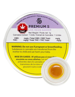 Premium 5 Live Resin Badder