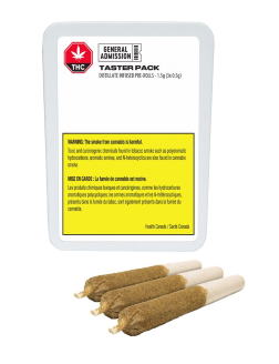 70-General Admission Distillate Infused Pre Roll Taster Pack
