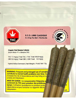 ECO Libre Classique Organic Kiwi Banana Cabana Pre Roll