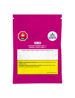 Wana Sour Gummies Strawberry Lemonade 1:1 Hybrid
