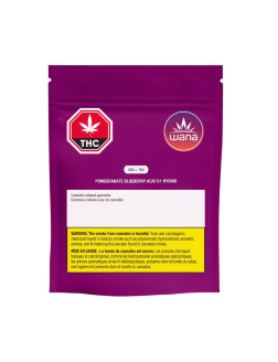 Wana Sour Gummies Pomegranate Blueberry Acai 5:1 Hybrid