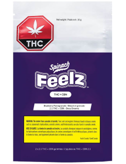 Spinach Deep Dreamz THC + CBN Blueberry & Pomegranate Gummie