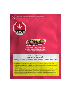 SHRED'Ems Red Apple Peach MAX10 THC Gummy