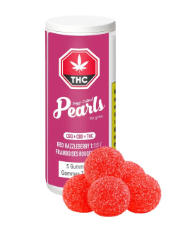 Pearls Red Razzleberry 1:1:1 CBG/CBD/THC