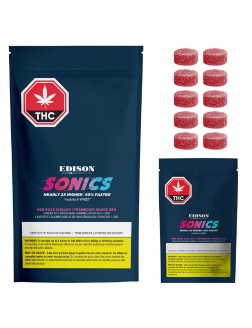 Edison Sonics Red Razz Chiller 1:1 CBD + THC Multipack Nano