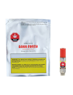 Back Forty Indica Forbidden Fruit 510 Vape Cartridge