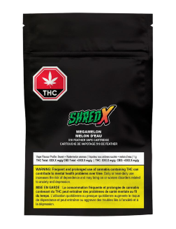 60-SHRED X Megamelon 1g 510 Vape Cartridge