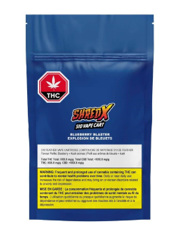 SHRED X Blueberry Blaster 510 Vape Cartridge