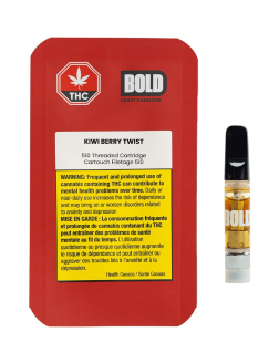 60-BOLD Kiwi Berry Twist 510 Vape Cartridge